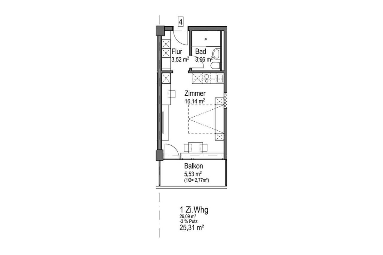 Huber Living Basic 106 Apartment Germering Exterior photo
